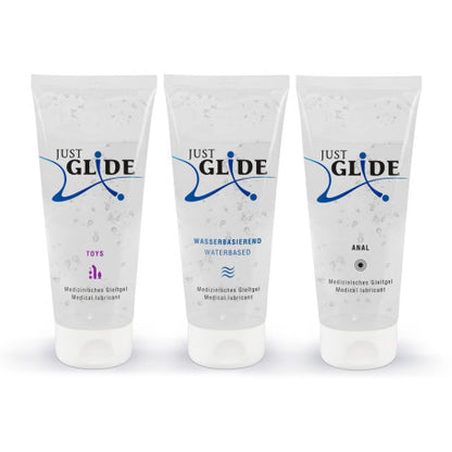 Kit 3 pz Lubrificante sessuale medical lubricant just glide 3 per 200ml