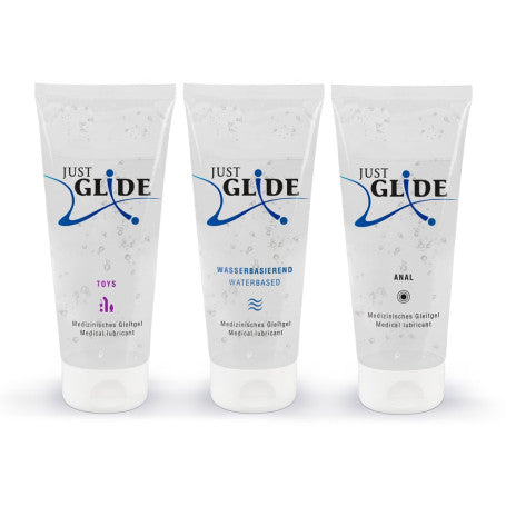 Kit 3 pz Lubrificante sessuale medical lubricant just glide 3 per 200ml